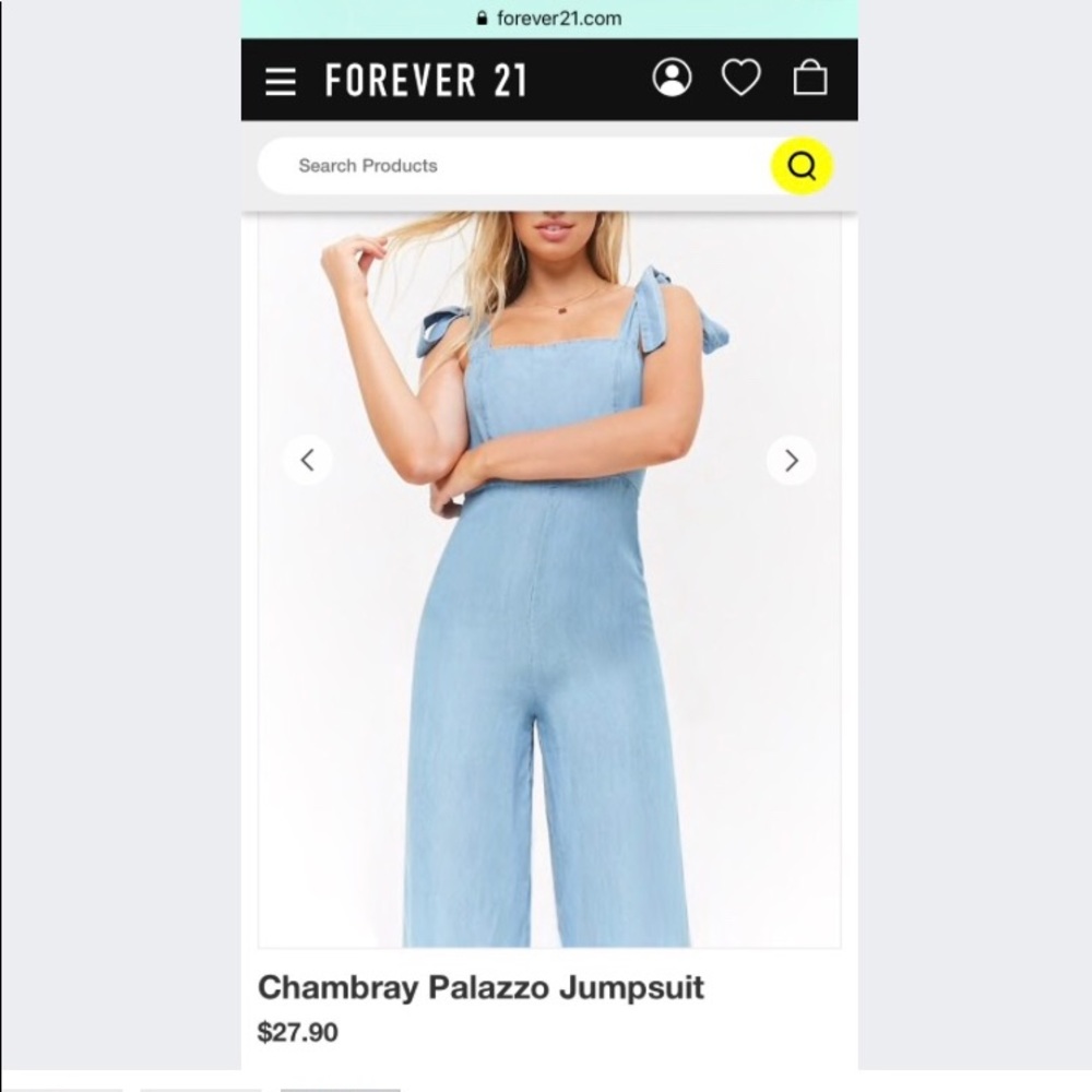 Chambray Palazzo jumpsuit